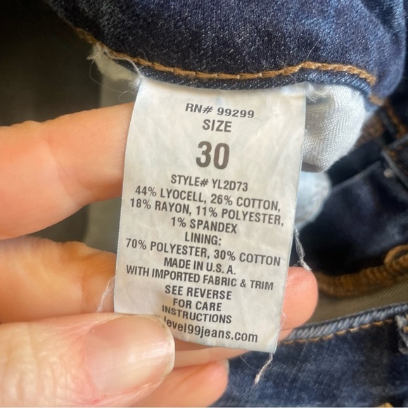 LEVEL 99 Women’s Blue High Rise Bootcut Parkside Denim Jeans Size 30 - Picture 6 of 13